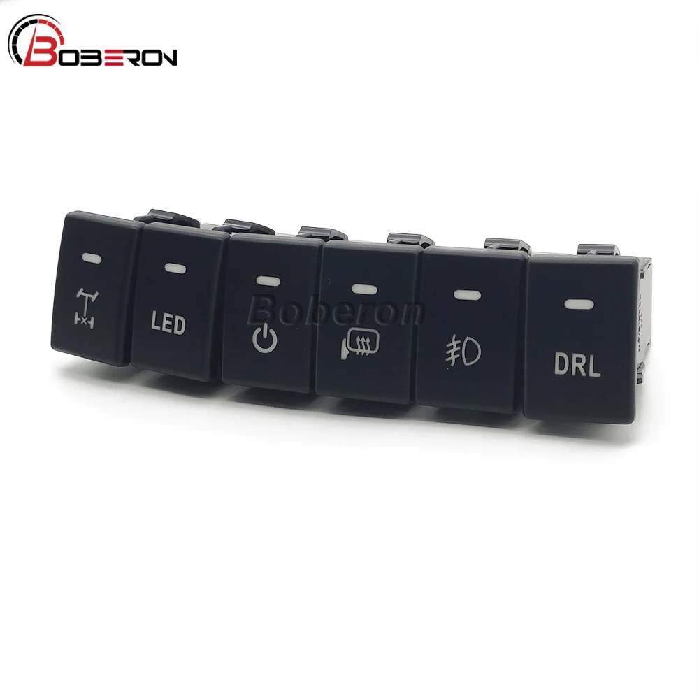 

For Isuzu D-MAX Car LED Light DRL Packing Radar Power On Off Camera Rearview Mirror Heating Switch Button Auto Accessories