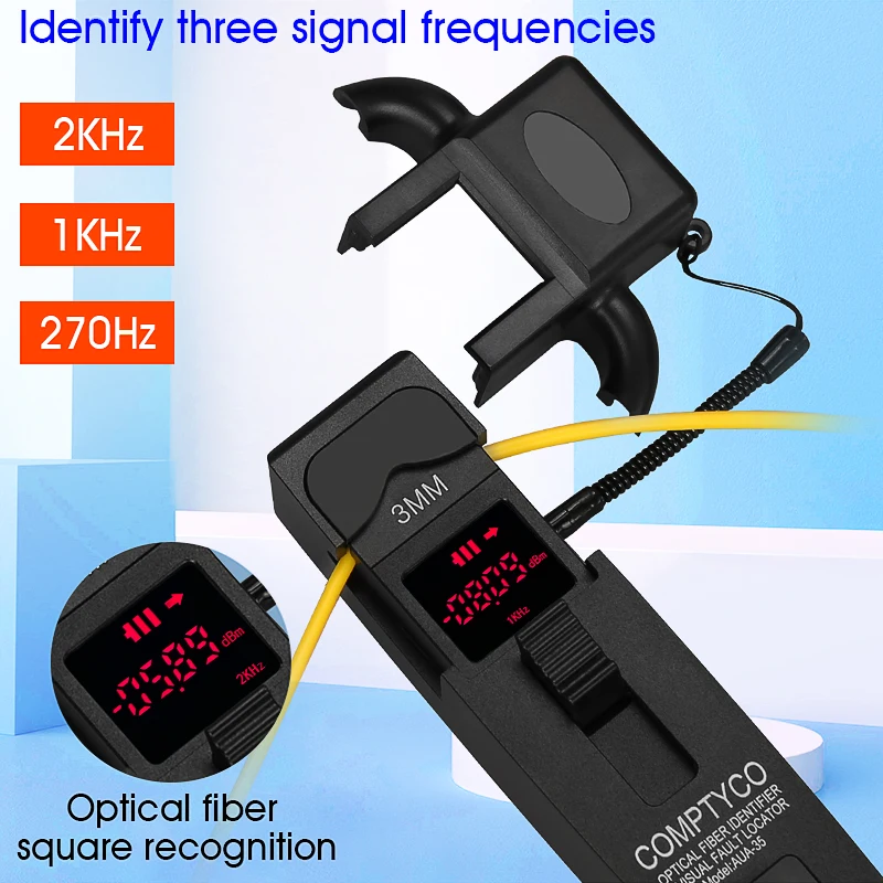 AUA-35 Metal Optical Fiber Identifier Fiber Optic Cable Testing Tool Live Fiber