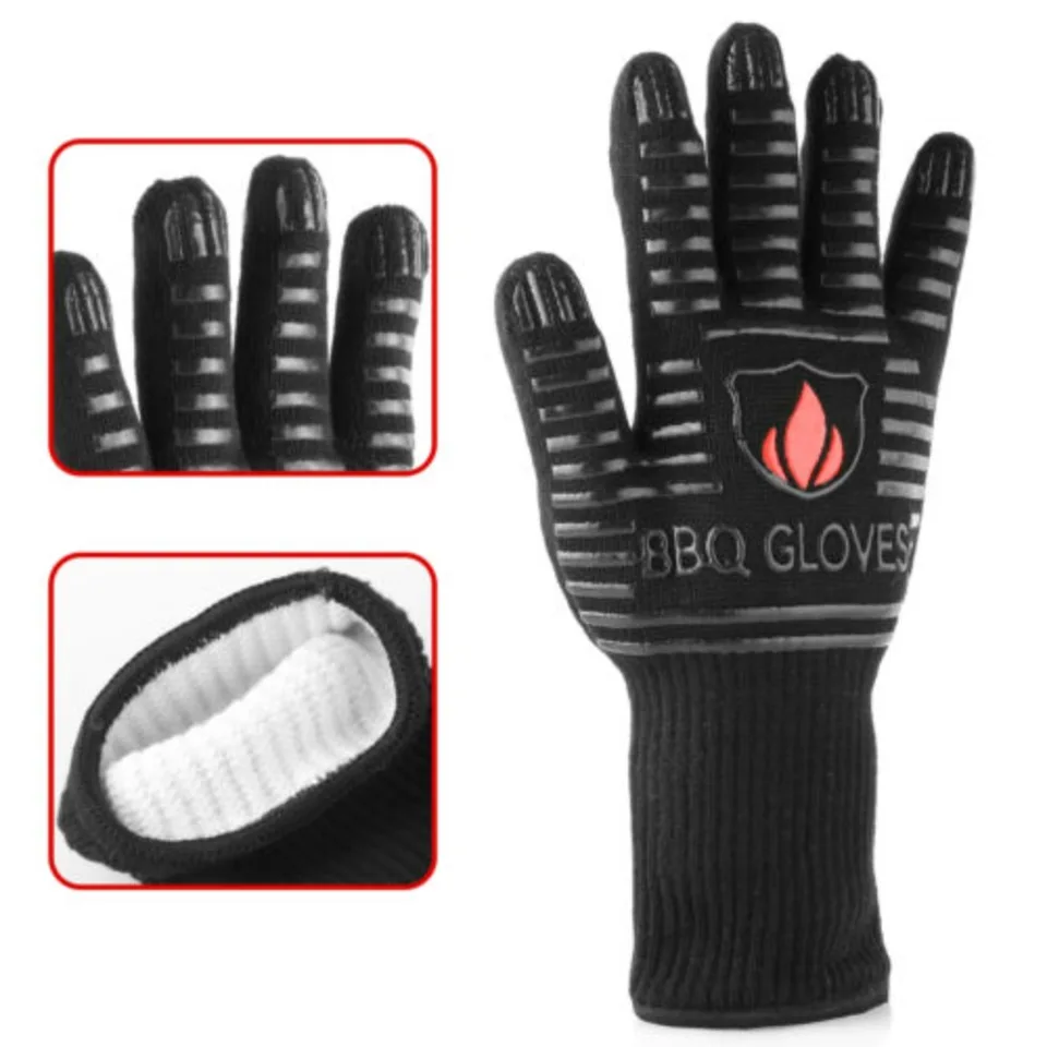 LOG BURNER FIRE HEAT PROOF RESISTANT GLOVE WOOD COAL STOVE FIREPLACE PIT