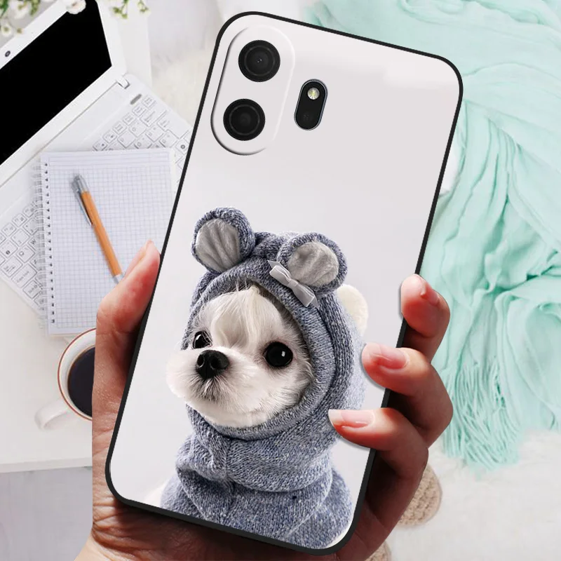 TCL NxtPaper70 Pro Cartoon Silicone Back Cover - Soft Bumper Coque