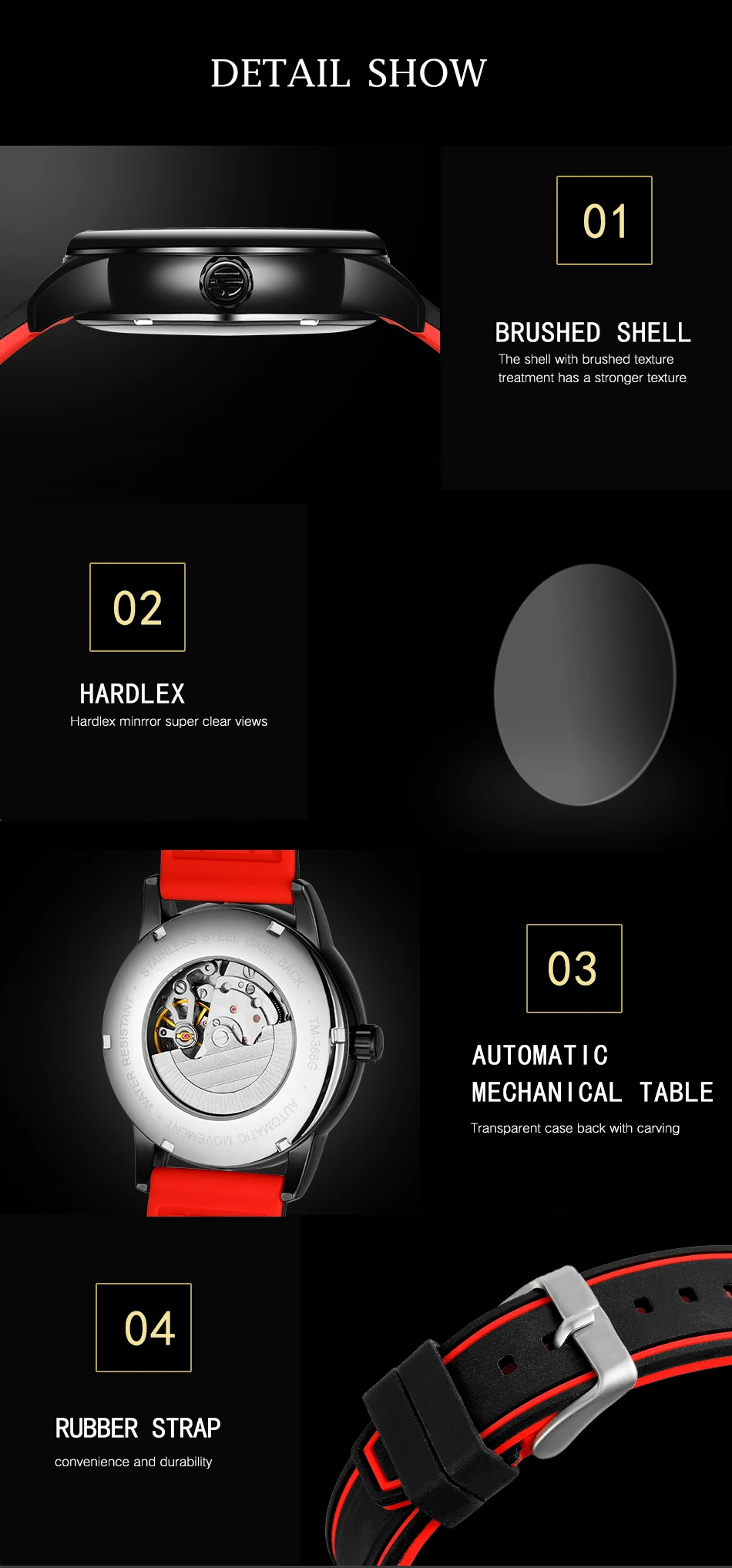 Forsining Orologio da polso automatico da uomo di lusso bianco blu Orologio meccanico impermeabile trasparente Orologio sportivo da uomo con cinturino in silicone_voghion.com