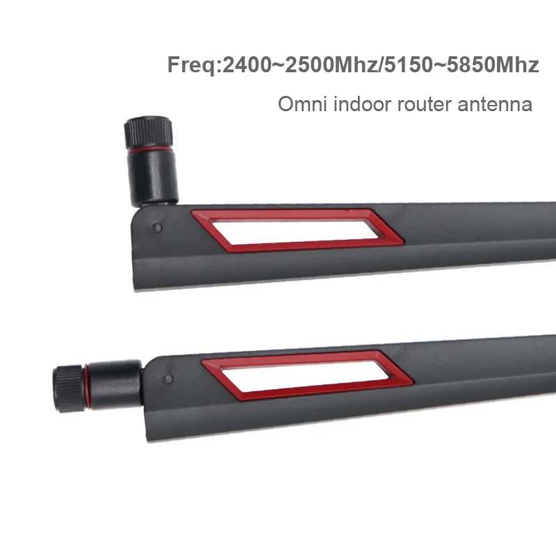 2PCS 전방향 라우터 안테나 고이득 12dbi 2.4G 5.8G 듀얼 밴드 WiFi 신호 부스터 네트워크 장비용 안테나