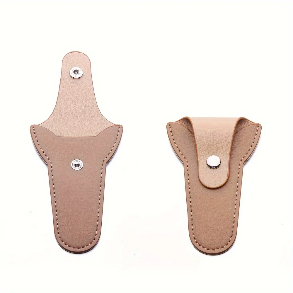 Protective Nail Tool Case Metal Snap Closure Compact Storage for Manicure Scissors Cuticle Nippers Crochet Accessories