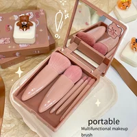 Mini 5 Makeup Brushes Multifunctional Makeup Brush With Mirror Powder Brush Eye Shadow Brush Blending Brush-A021 2