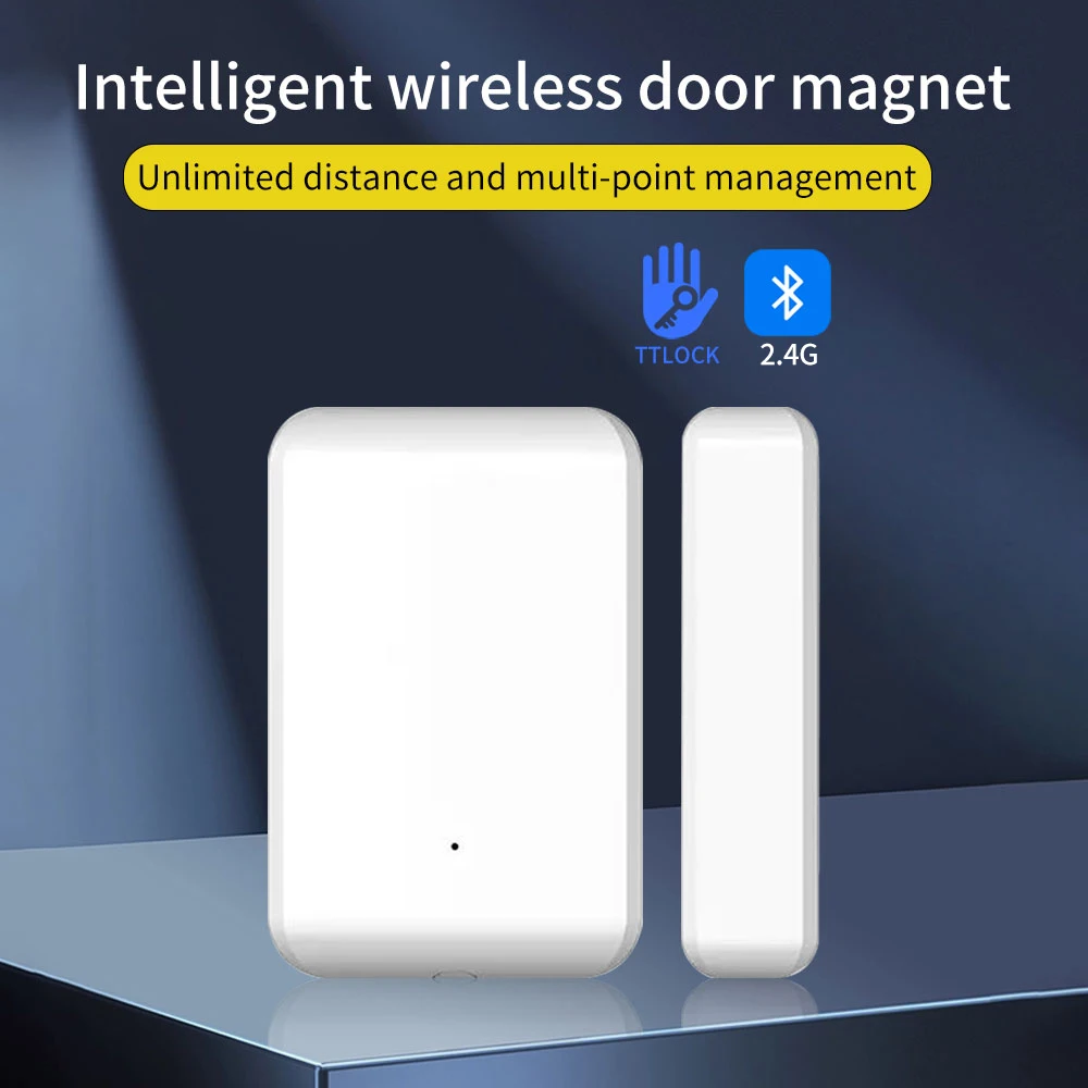 Sensor de puerta magnético inalámbrico TTLOCK, modo de codificación de detección de ventana para cerraduras TTLOCK, sistema de alarma de seguridad, Kits de alarma antirrobo para el hogar