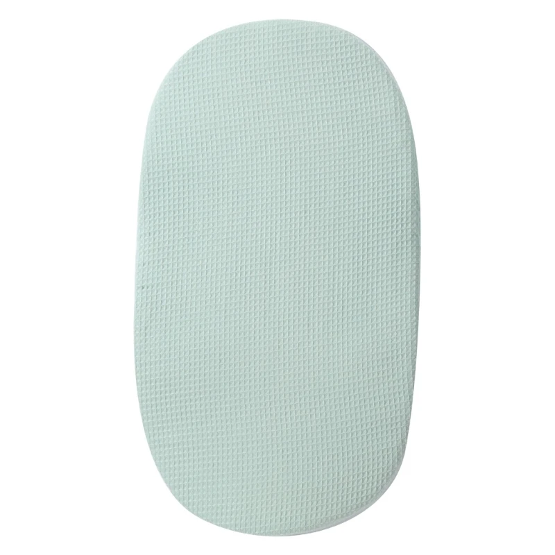 Breathable Baby Bed Sheet Solid Color Boys Girls Pram Fitted Sheet Removable Slipcover Comfortable for Infants Toddlers