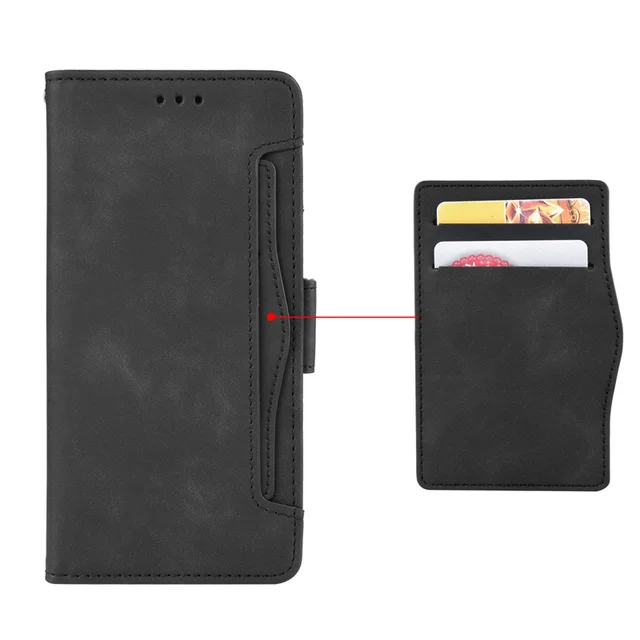 For TCL 40 Nxtpaper 4G Leather Case Skin-touch PU Leather Phone Cover  Wallet Stand - Black
