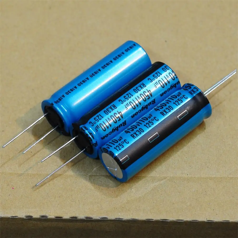 10pcs/lot original box Rubycon 450V 110UF RX30 18x51mm 125c° fever high voltage aluminum electrolytic capacitor free shipping emc1412 a aczl tr marking 1412 axxx 1412 emc1422 1 aczl tr marking 1422 1xxx 1422【sensor digital 40c 125c 8 msop】10pcs lot new