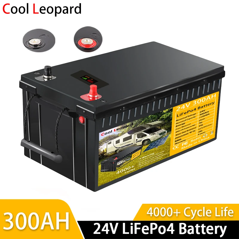 

LiFePO4 Solar Battery 24V 300Ah For Off-Road Vehicles, RVs, Forklifts, Sightseeing Cars, Refrigerators And Other Backup Batterie