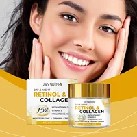Crème hydratante au collagène pour le visage, lissante, même le teint, améliore la fermeté de la peau, rétrécit les Pores, peau radieuse, nourrit, Lotion pour le visage 1