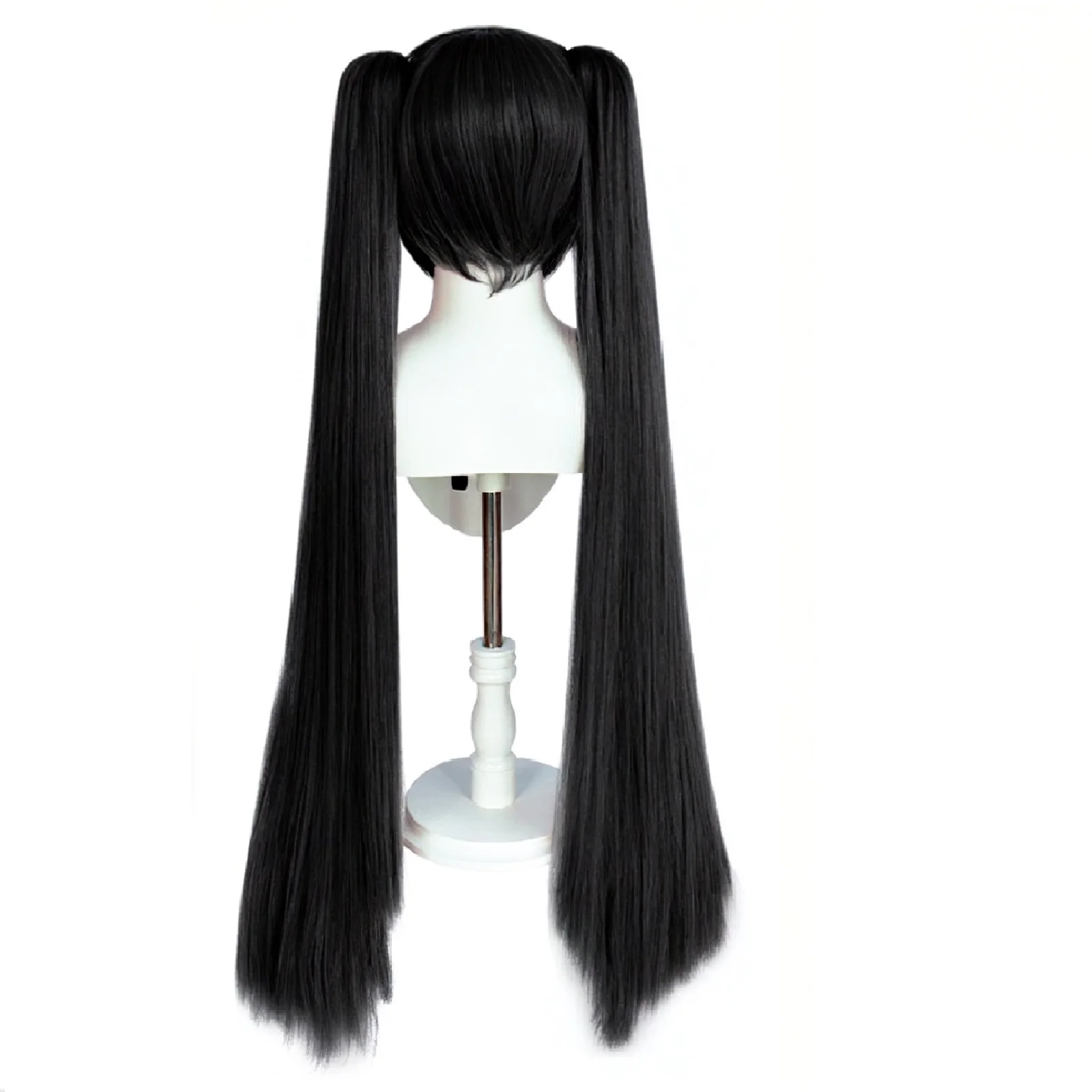 VTuber: Hatsune Miku | Synthetic Double Ponytail Long Straight Cosplay Wig 32 Synthetic Double Ponytail Long Straight Cosplay Wig for Lolita Styling (Universal)