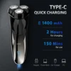 2 in 1 Electric Shaver 3D Men  Razor Beard Trimmer With LCD Display IPX7 Waterproof USB Rechargeable Electric Shaving Machine 6