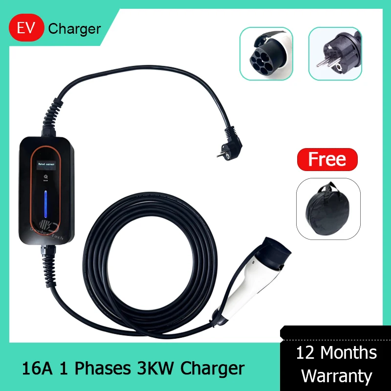 

Level 2 Electric Vehicle Car Home Car Charger Station 250 Volt 3.6kw 16 Amp 7 KW EV With GBT BYD ID 4 6