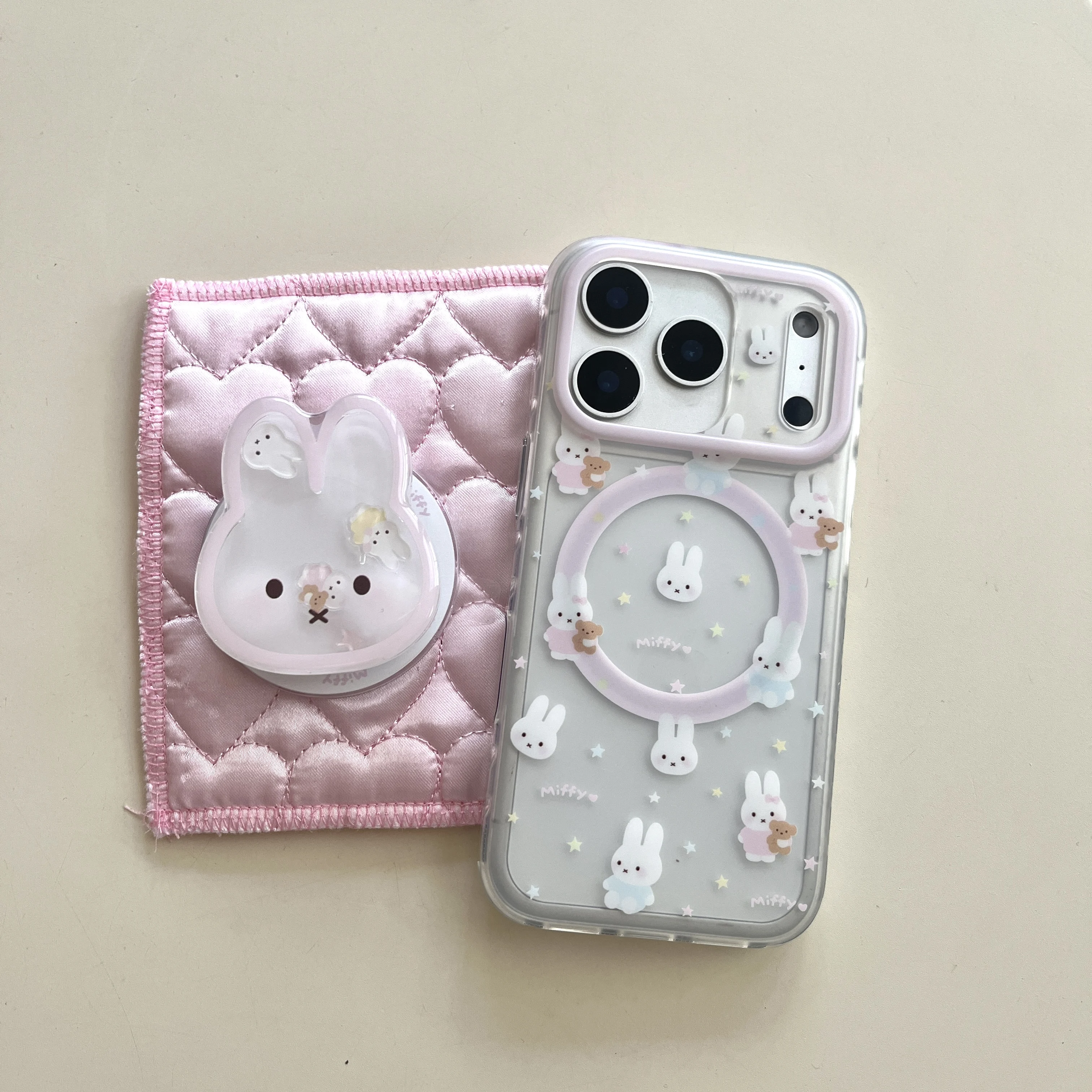 Funny Cartoon Shake Miffy Magnetic Magsafe Wireless Charge Phone Case For iPhone 17 16 15 14 13 Pro Max Miffy Magnetic Cover 5