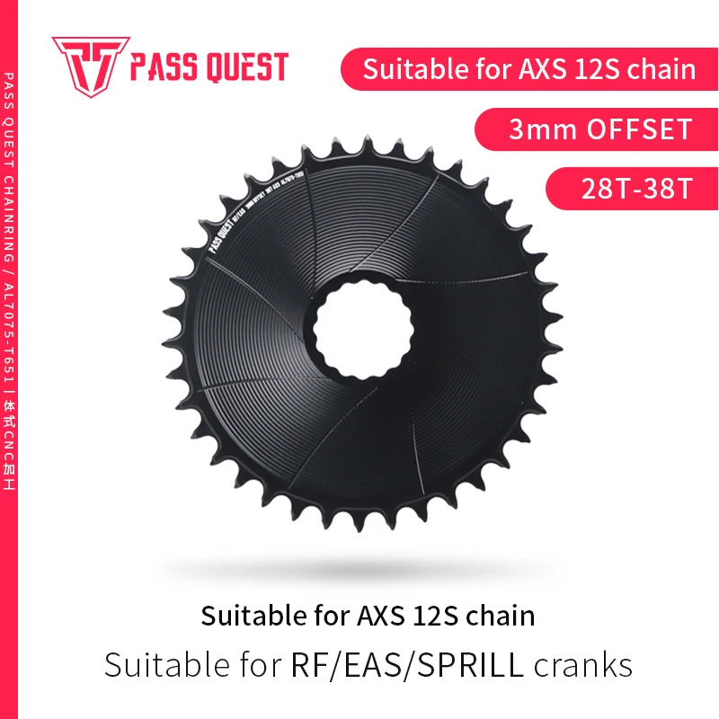 Pédalier VTT Pass Quest Montage Direct 28-38T - Pour GXP - Neuf Avec Garantie 1 An