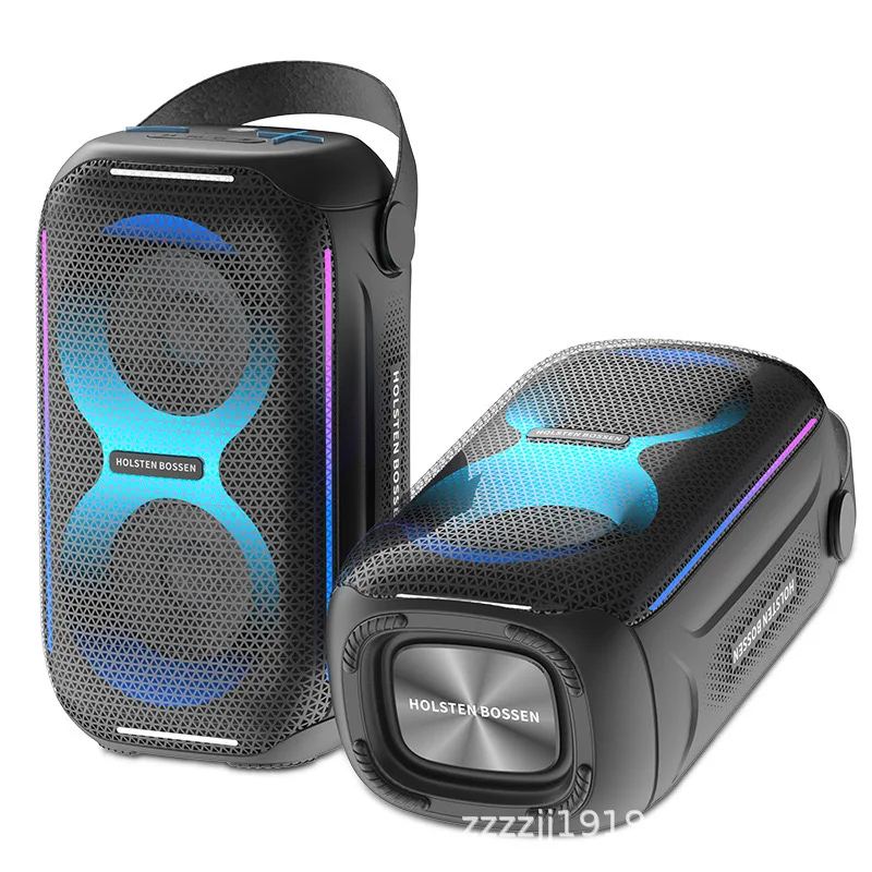 

Karaoke Sound Box Caixa De Som RGB Light Outdoor Subwoofer Portable TWS 5.3 Wireless Bluetooth Speaker Music Center with Radio