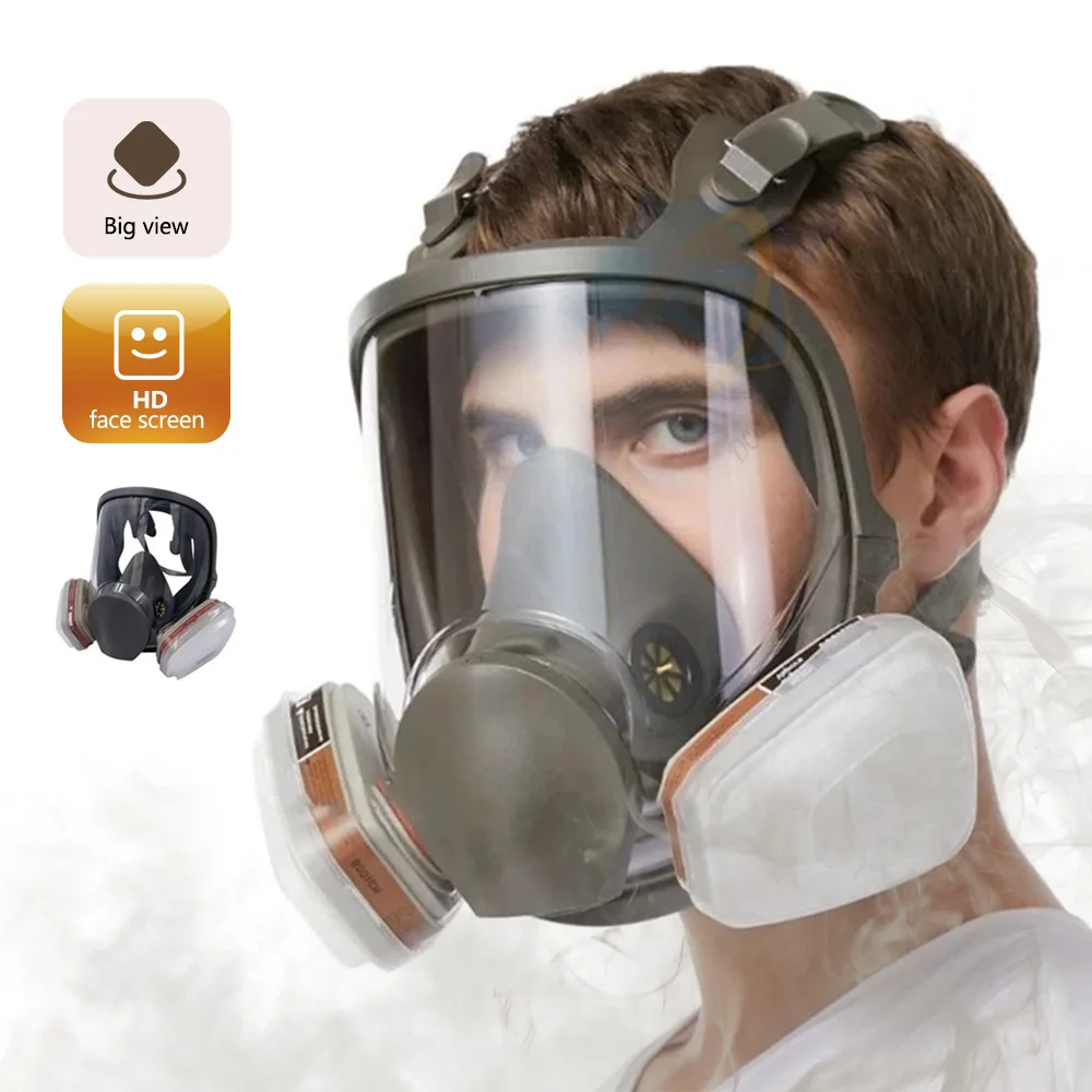 6800 Anti-Fog Gas Mask for Industrial Painting Safety Work Filter Dust Proof Full Face Formaldehyde Protection Respirator gas mask