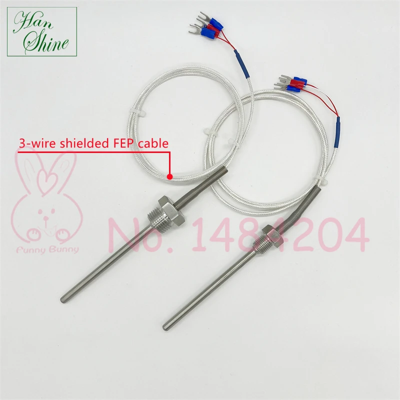 RTD PT100 Temperatuursensor Sonde, 50-400mm 3/4 NPT Draad Thermokoppel Eindkop voor Temperatuurregelaar (250mm RTD PT100 Temperatuursensor Sonde, 50-400mm 3/4 NPT Draad Thermokoppel Eindkop voor Temperatuurregelaar (250mm