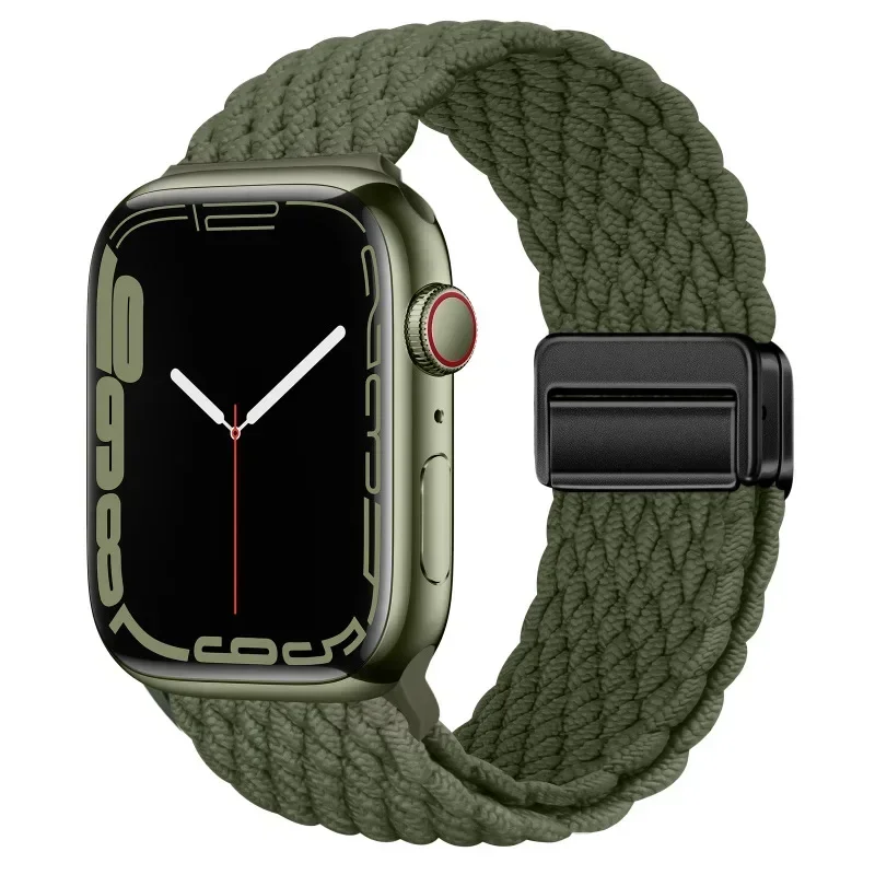 Nylon Braided Loop Strap with Magnetic Buckle