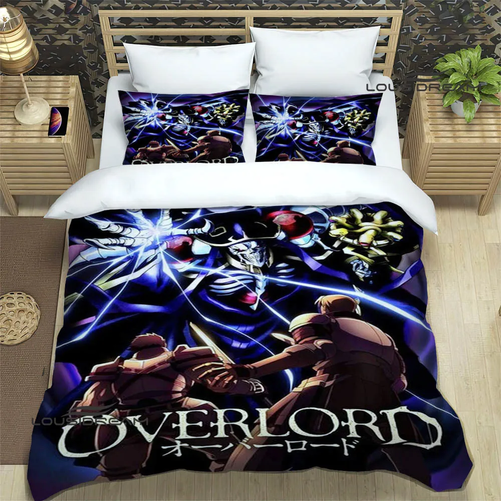 Overlord cartoon printed printed Bedding Sets exquisite bed supplies set duvet cover bed comforter set bedding birthday gift 3