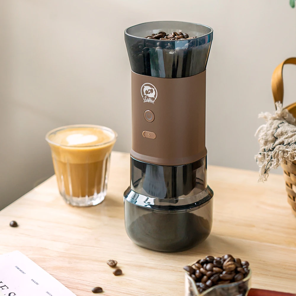 Portable Coffee Grinder Electric USB Rechargeable Grain Mill Upgrade