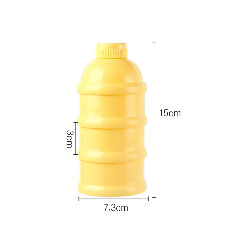Snack Box 3 Layer Snack Box Baby Food Container Outdoor Portable Infant Milk Powder Formula Dispenser Essential Cereal Food Storage Box
