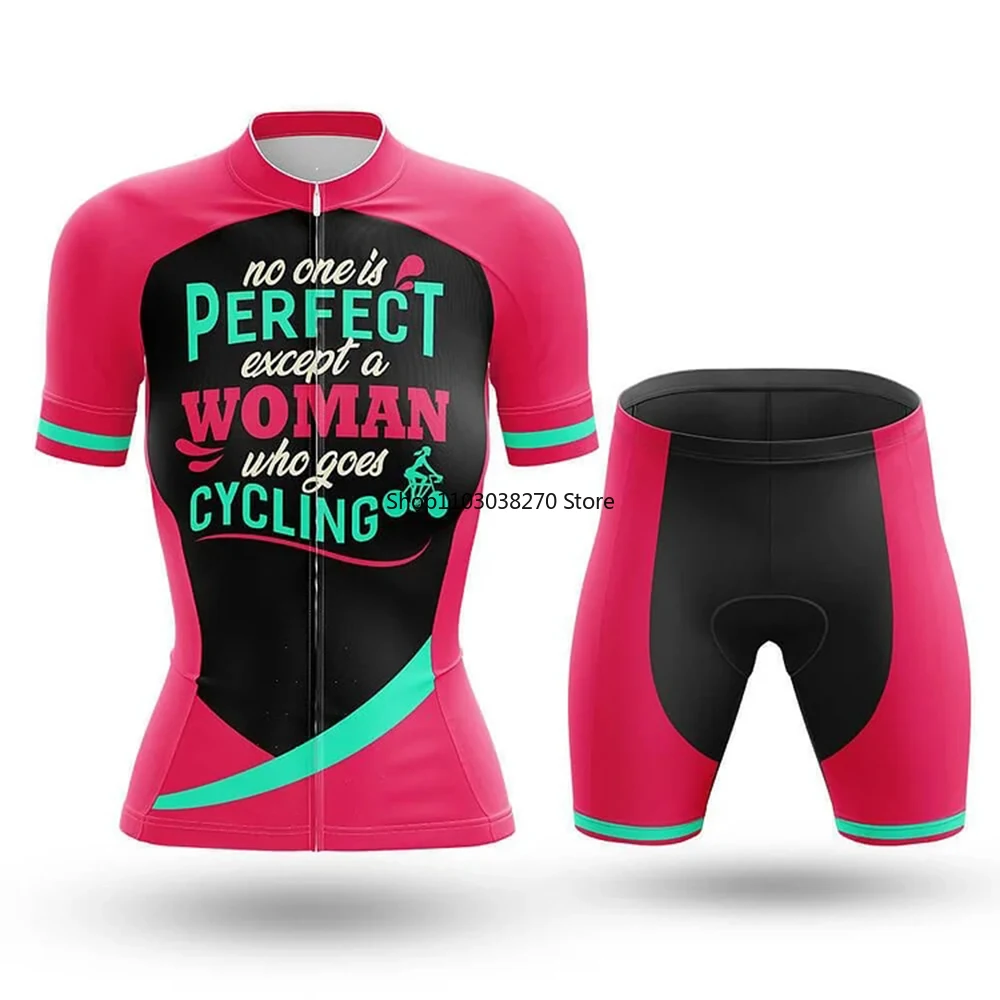 

A Cycling Woman Summer Cycling Jersey Short Set Wear Gel Breathable Pad MTB Clothes Kits Bike Clothing Road Suit