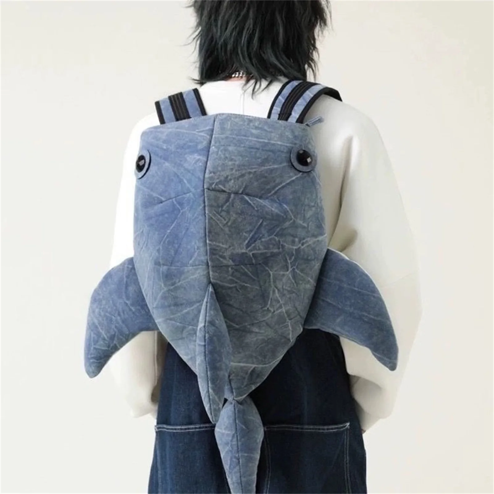 Women Cute Shark Backpack Lightweight Large Capacity Animal Travel Daypack Bookbag for School Travel Outdoor 5