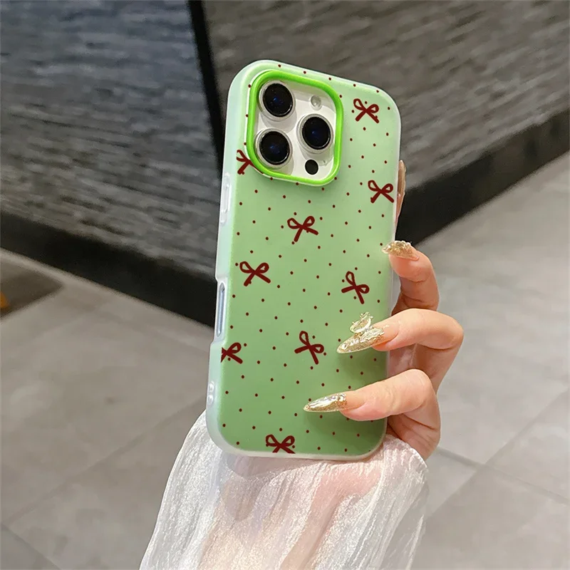 Adorable Polka Dot Bow Phone Case