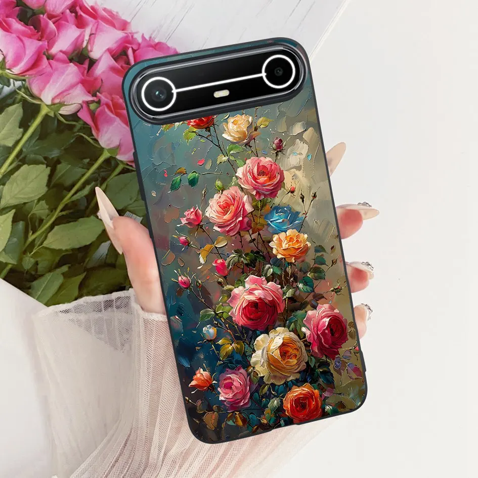 New Fashion Flower Bowknot Soft Silicone Protective Bumper Case - Slim Design