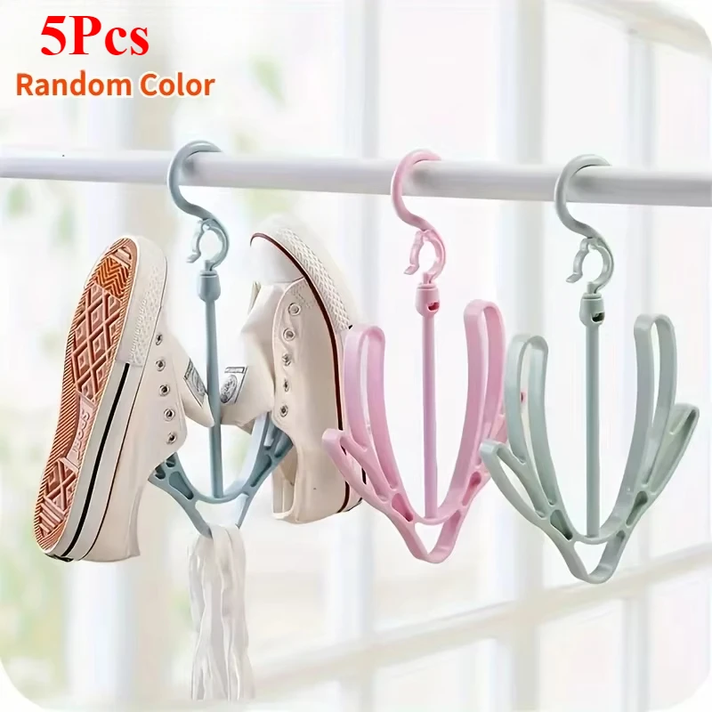 5Pcs Shoe Hanger,Hanging Shoe Organizer,Hanging Shoes Rack,Shoe Drying Rack, Dryer Rack,Shoes Hanging Drying Rack