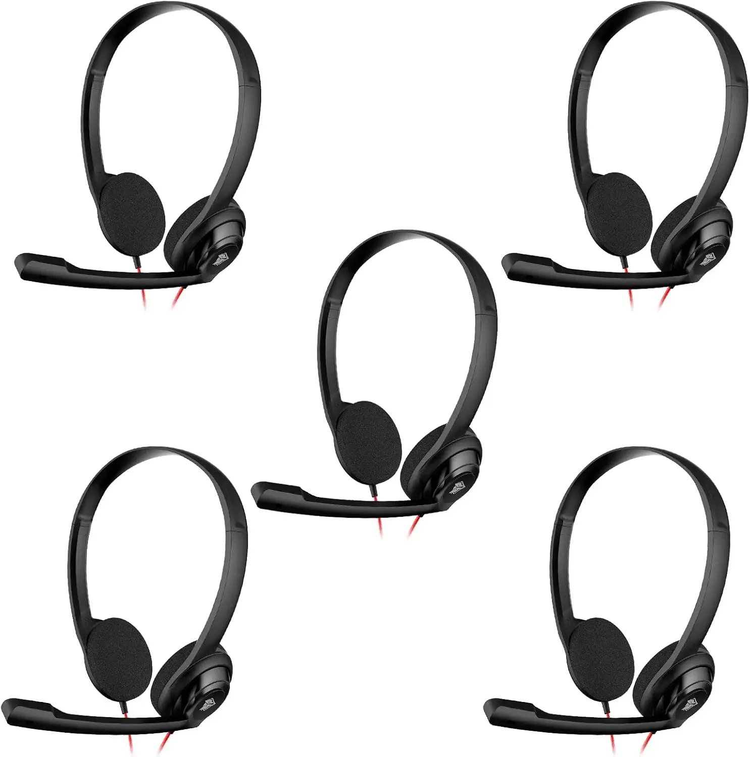 NUBWO USB Noise-Cancelling Comfort On-Ear Wired Office Headset with Mic