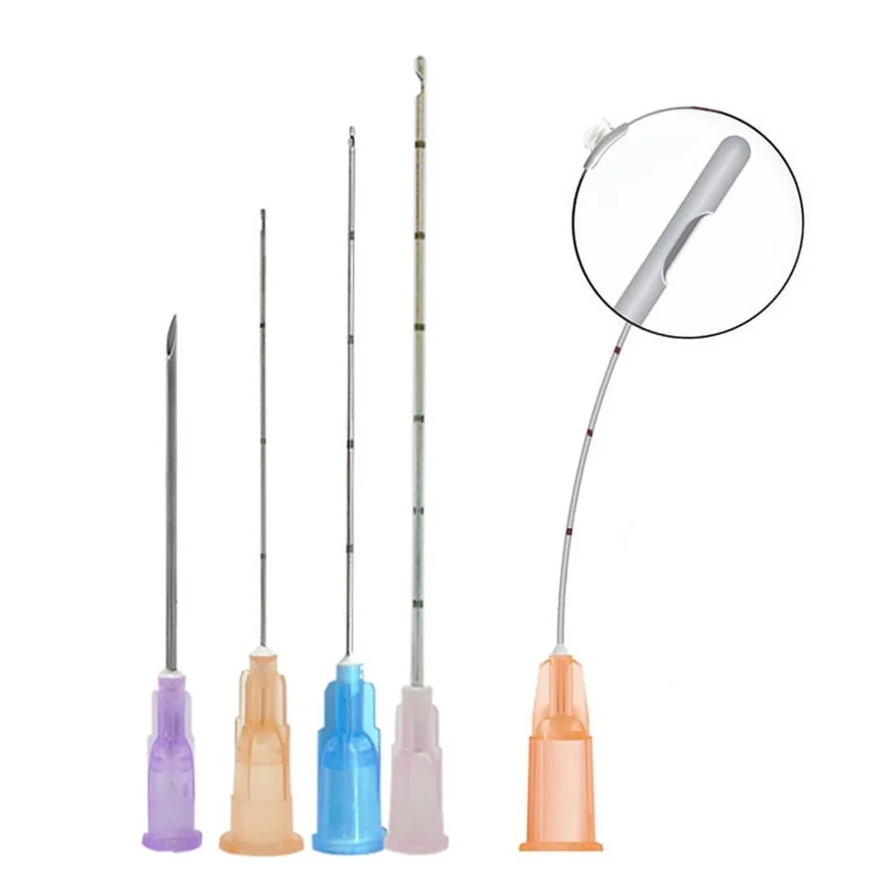 Disposable Blunt-tip Cannula Micro Body Piercing Tattoo Needles Cannula Syringe Filler 18G/21G/22G/23G/25G/27G/30G 50mm 70mm