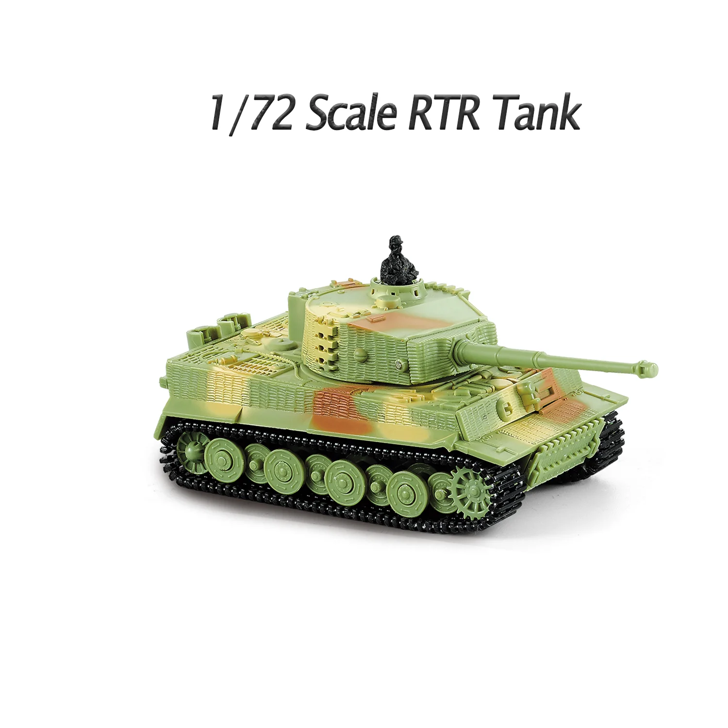 Mini Toys for Boys 1/72 Scale RC Tank 2.4G German Tiger RTR Assembled  Model Turret 360 Degrees Rotation BB Shooting Sound 3