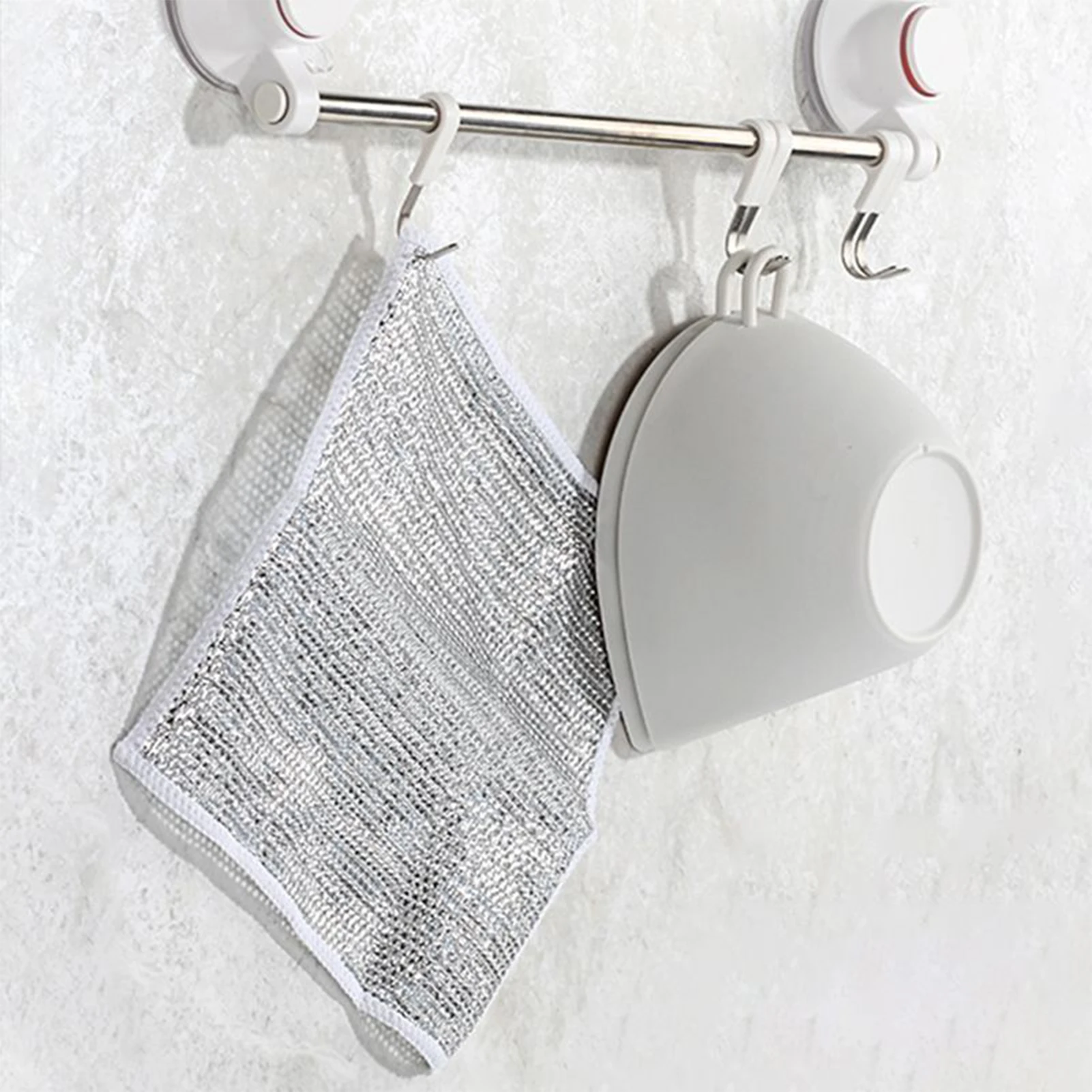 Kitchen Microfiber Dish Cloths Pot Pan Bowl Dish Cleaning Scrubber for Pans Or Pots Countertops Home Kitchen Cleaning Supplies kitchen dish cloth