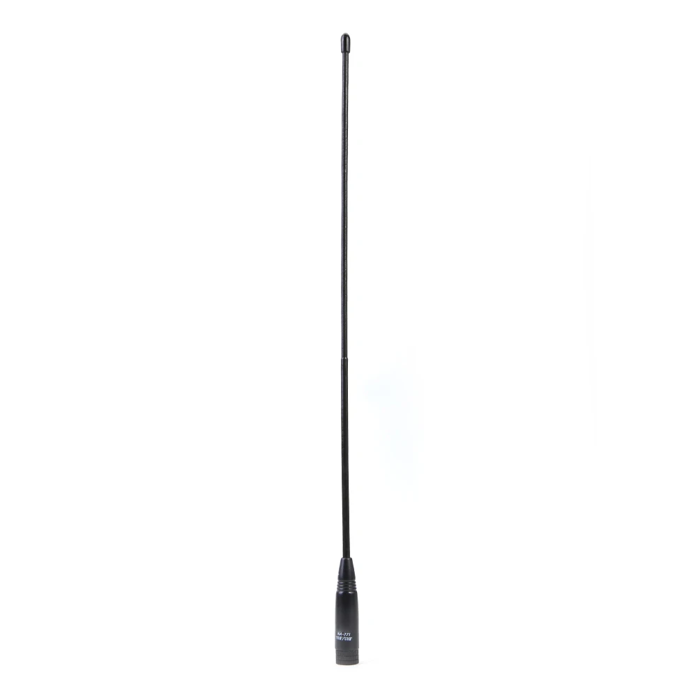 1pcs NA-771 듀얼 밴드 144/430MHZ SMA-M 남성 안테나 블랙 심플 및 2.15dBi 10W Yaesu BAOFENG Vertex Radio 38cm용
