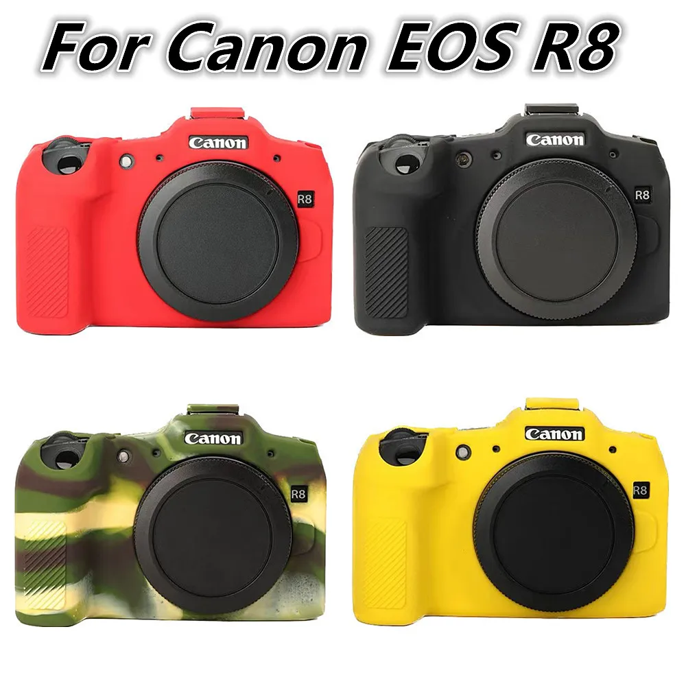 Camera Case Soft Silicone Armor Skin For Canon EOS R8 R R7 RP R5 R6 Mark II R6II