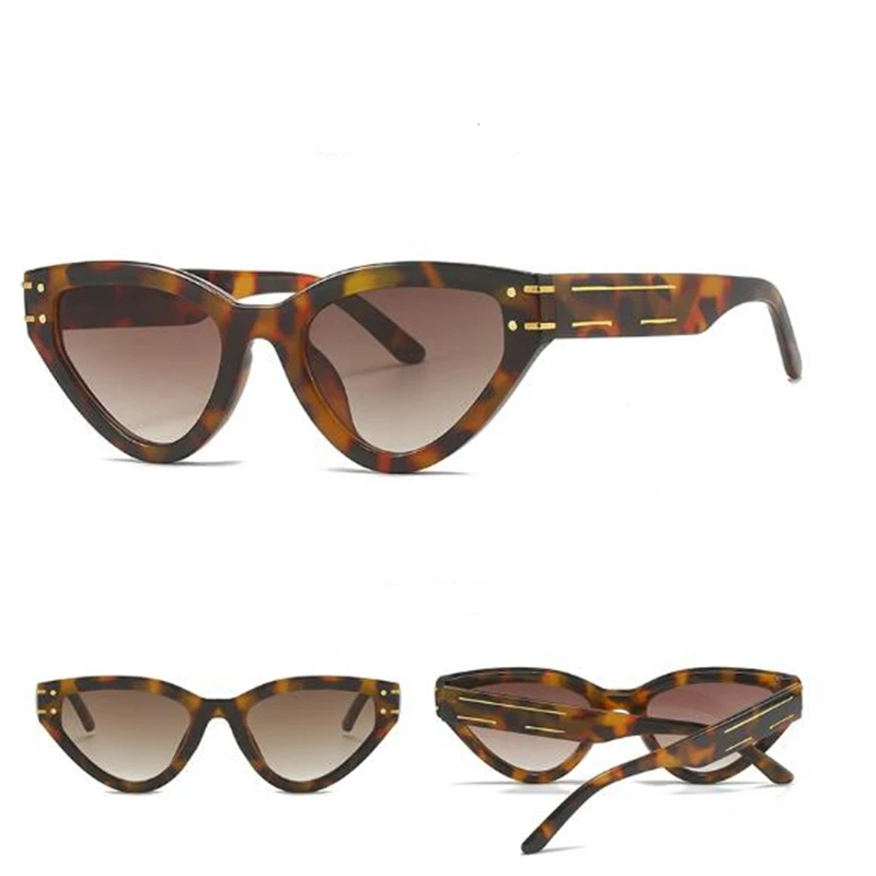 

Солнцезащитные треугольные очки «кошачий глаз» женские роскошные Брендовые очки зеркальные для мужчин и женщин D28