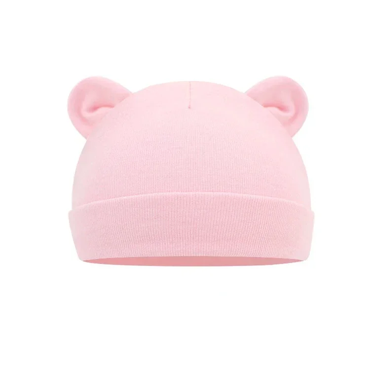 Autumn Winter Baby Hat - Cute Ear Shape Cotton Bonnet for Newborn Photography