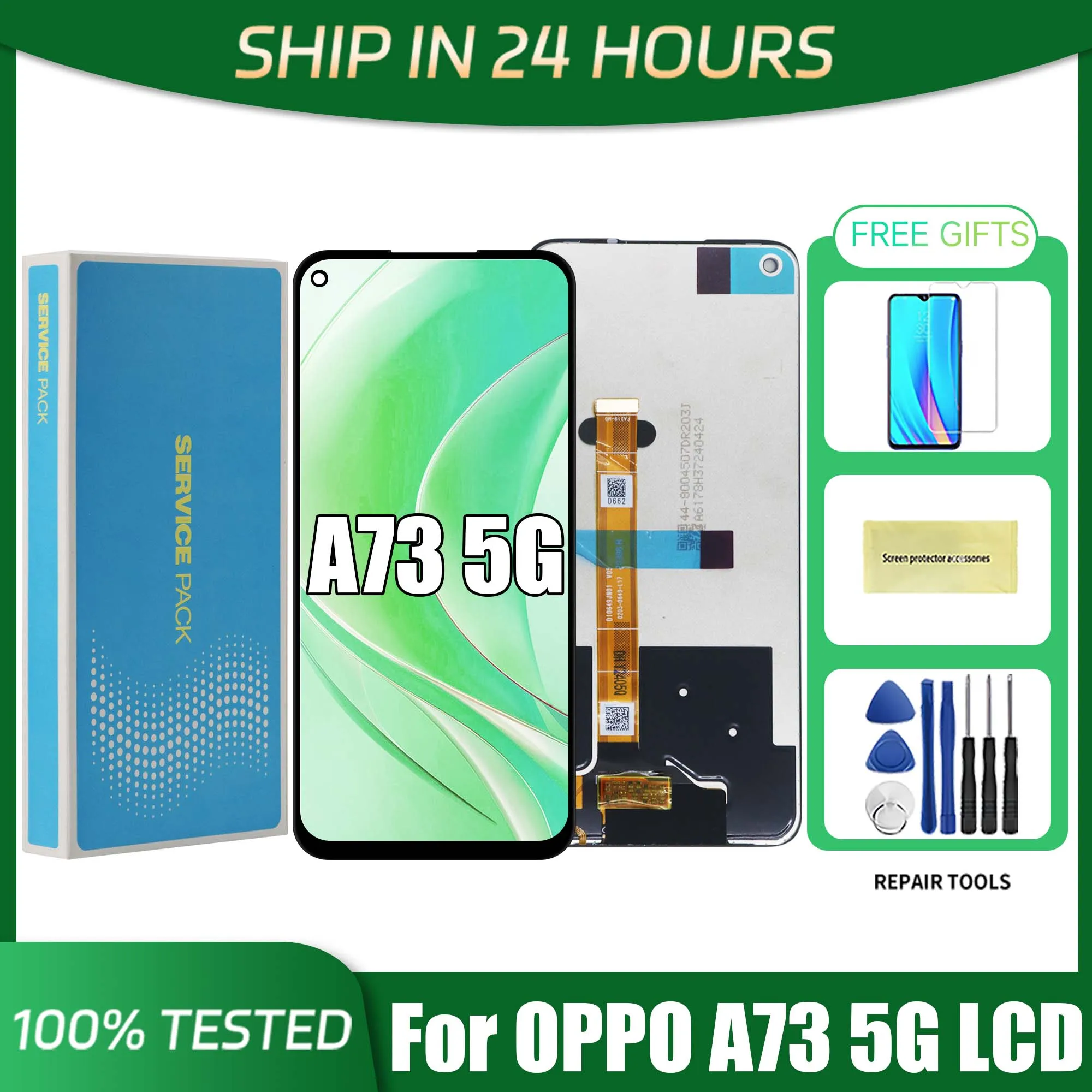 Affichage LCD REALME 7 5G RMX2111 OPPO A73 CPH2161 Écran Service Pack