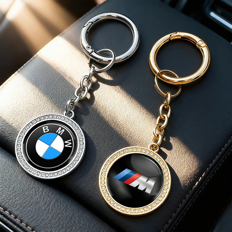 พวงกุญแจโลโก้รถยนต์สำหรับตกแต่งรถยนต์ BMW M E46 E90 E60 F30 G20 X1 X2 X3 X4 X5 X6 X7 i3 i4 i5 i7 M2 G30 สำหรับผู้ชายและผู้หญิง
