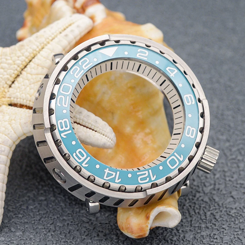 Seiko Bezel Insert Marinemaster Case Prospex Dial Monster Tonno Watch Case Adatto A Nh35 Nh36 Movimento Automatico Diving Watch Case