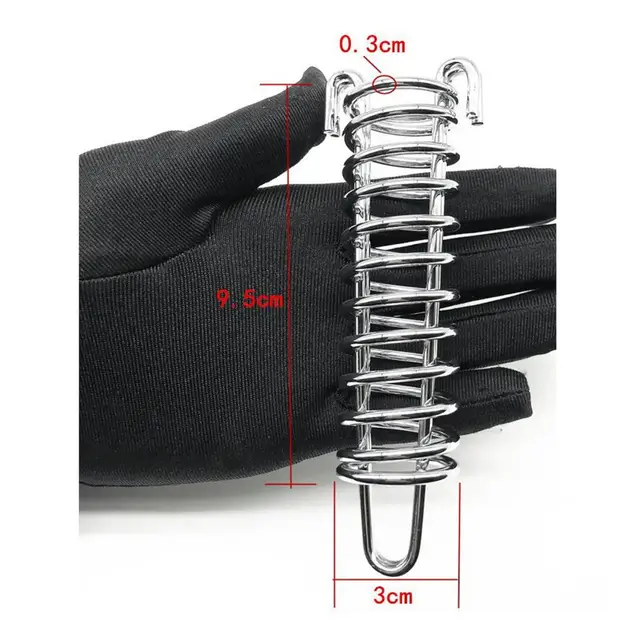 Tent Canopy Elastic Fastener Dog Leash Spring Heavy Duty Steel Dog Leash Shock Absorbing Spring Buckle for Training for Outdoor 5