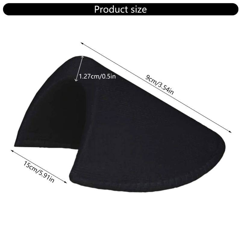 5 Pairs Sponge Soft Padded Shoulder Padding Encryption Foam Shoulder Pads for Blazer T-shirt Clothes Sewing Accessories