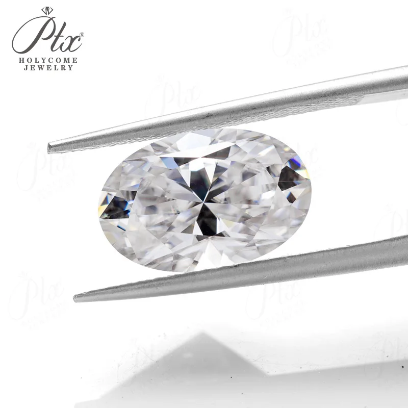 0,1-10CT Moissanit-Stein, ovale Form, D-Farbe, Brillantschliff, VVS1-Reinheit, Perlen mit ultimativem Glanz, hochwertige Materialien für Schmuck – Detail 9