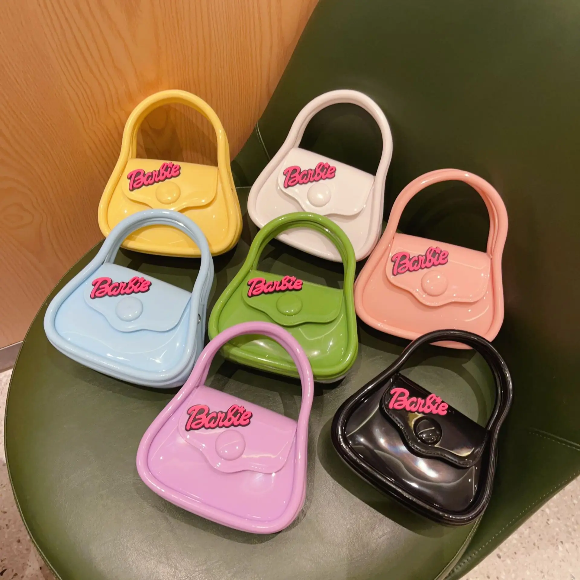 

Сумка-желе с надписью Барби, подарок «сделай сам», милая дамская сумочка, миниатюрная Портативная сумка через плечо, кошелек для мелочи