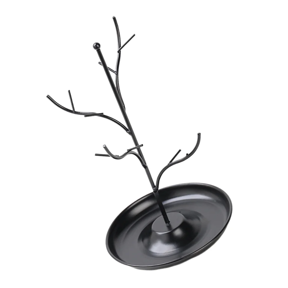 

Black Tree Branches Design Necklace Display Rack Jewelry Showing Stand Earring Holder Hanger Pendant Iron Showcase Bracelet