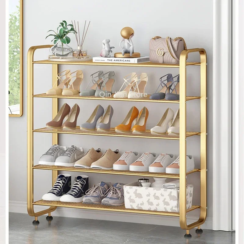 

Modern shoe rack balcony hallway multi-layer iron plant flower stand Storage Shelf Living room furniture vertical rack Cabinet