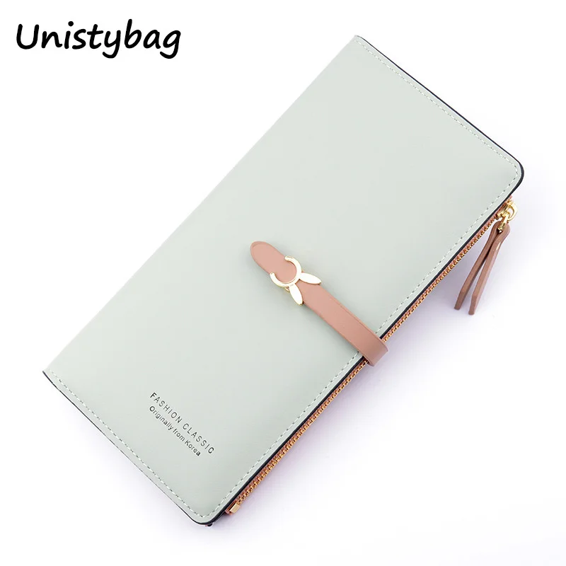 

Unistybag Luxury Long Wallet Purses for Women New Trend Slim Wallets Female Clutch Bag Ladies Credit Card Holder
