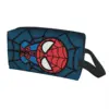 Custom Kawaii Spider Man Hanging Upside Down Makeup Bag for Women Travel Cosmetic Organizer Cute Spiderman Storage Toiletry Bags 1